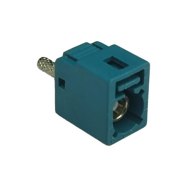 RF Coaxial FAKRA PCB Connector PCB Mount Right Angle Tipo Para Automóveis