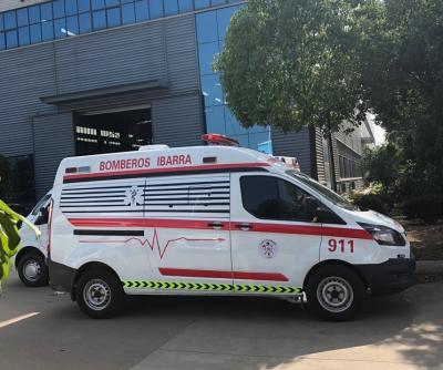 Carro médio do salvamento da emergência da ambulância do dever 4*2 com ISO dos equipamentos médicos