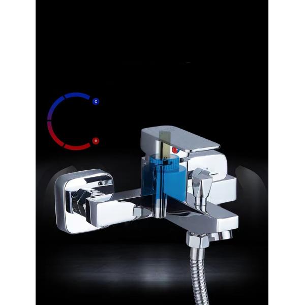 Triple Aluminum Shower Head Square For Bathroom Bathtub Electroplated Copper