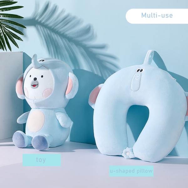 U-Shape Travel Neck Pillow with Chin Support Say Goodbye to Neck Pain While Traveling