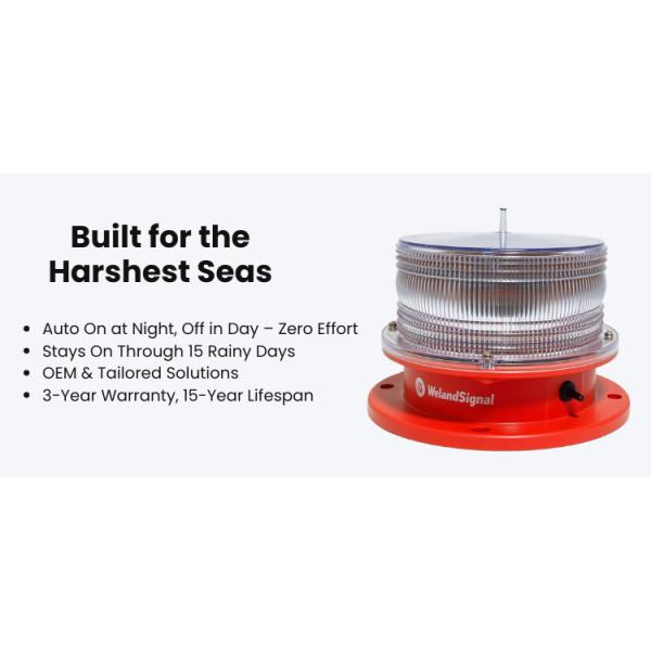 NFS1803P IALA Solar Marine Navigation Lantern Innovative and Durable Solution for Maritime Navigation