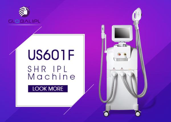 3 Handpiece SHR IPL Beauty Machine For Hair Removal / Pigment Therapy