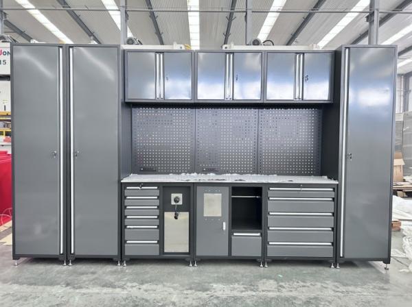 Revestimento em pó de acabamento de aço Caixas de ferramentas e armários de armazenamento para unidades de garagem de oficina