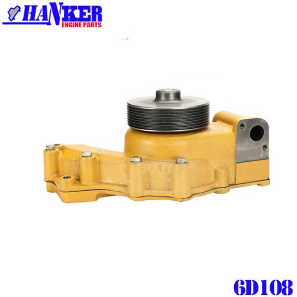 Bomba de água de alta qualidade PC300-6 de KOMATSU 6D108 6222-63-1200 8 sulcos para a máquina escavadora Engine Spare Parts