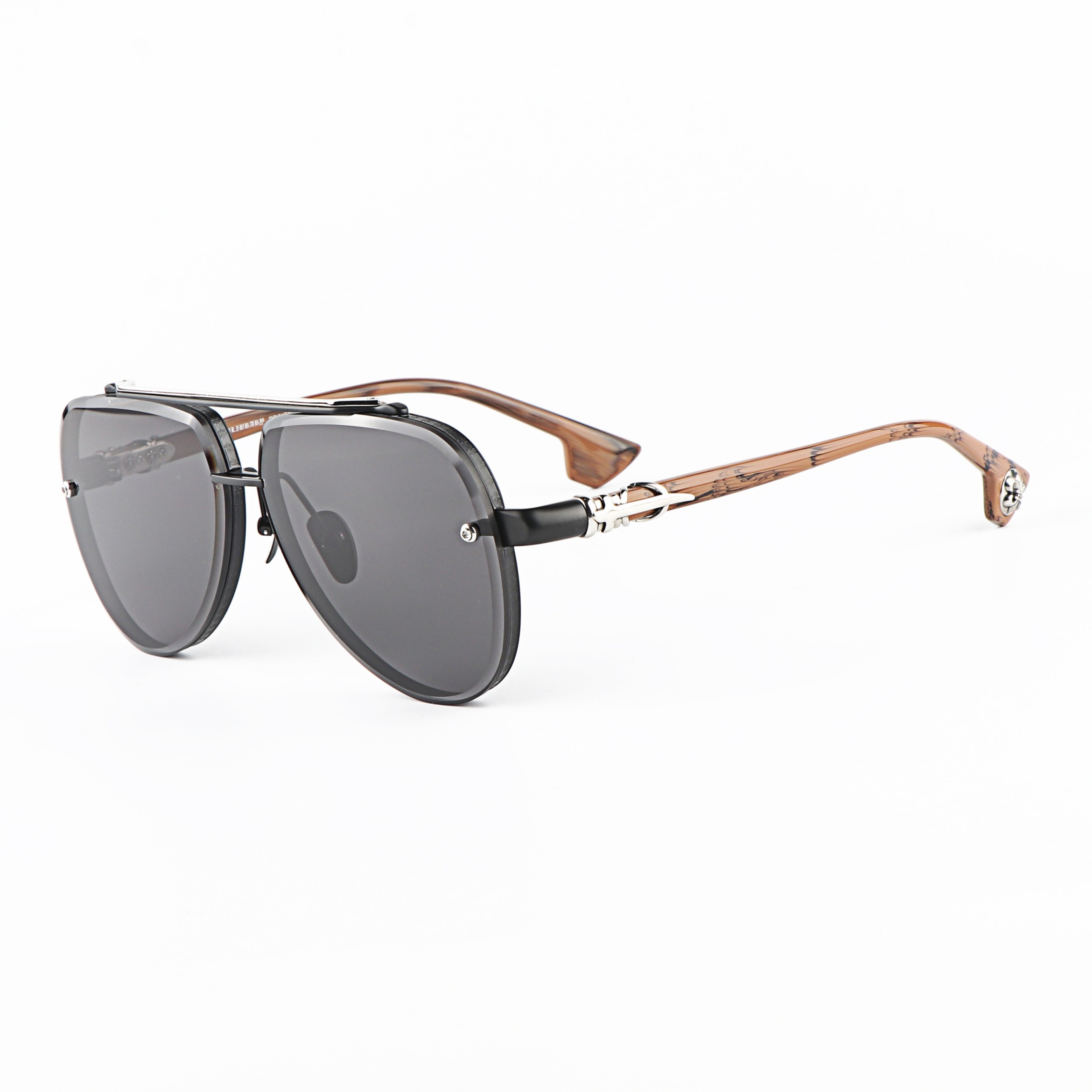 Popular Mens pilot Wooden Side Frames Oversized Men Women Beach Travel Uv Protection Customizable Sunglasses China Wholesaler