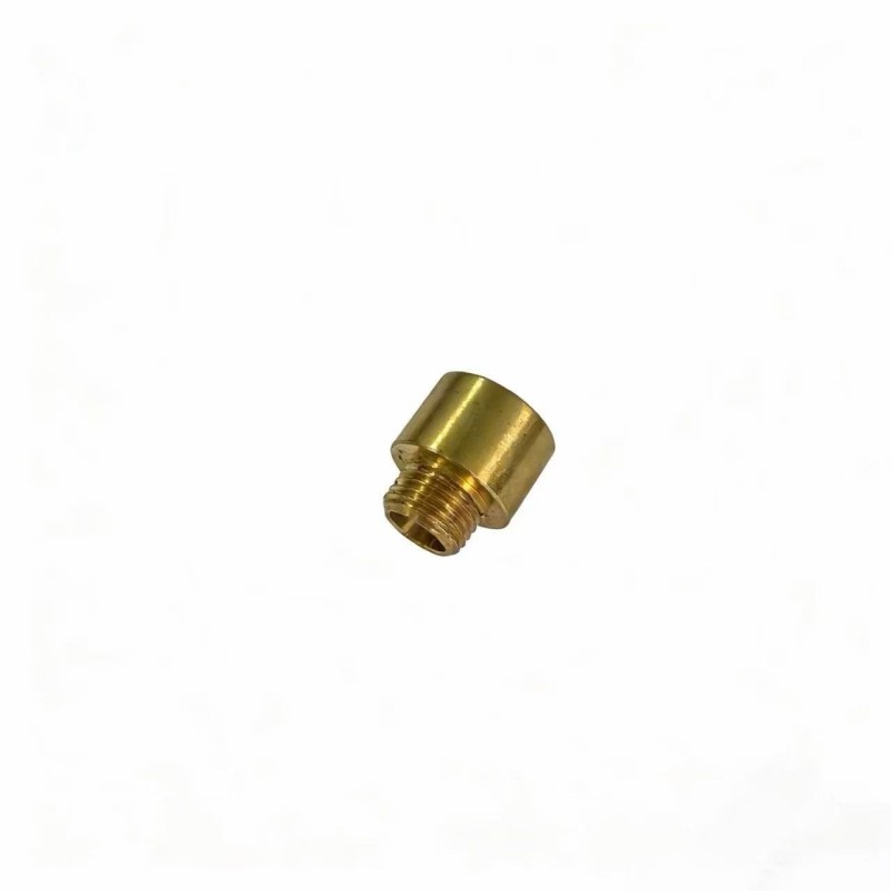 Double Threaded M10x1/M13x1 Brass Connector with 15x16 Dimensions and Corrosion Resistant Finish for Lighting Fixtures
