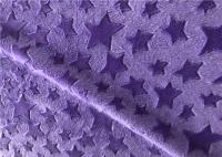 L'étoile tricotée molle superbe a balayé le polyester 100% de tissu de peluche de Minky