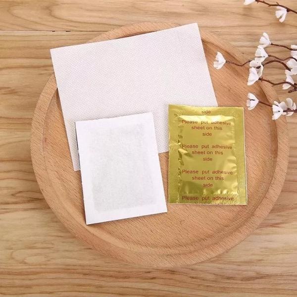 Deep Natural Cleansing 10 Ginger Foot Pads and 10 Adhesive Sheets for Anti-Stress Relief