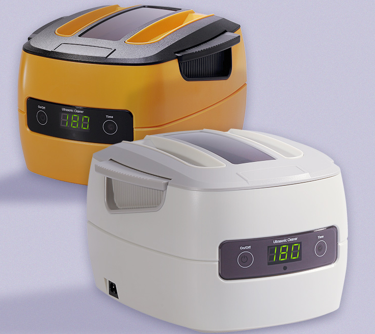 High-Frequency Ultrasonic Cleaners Are Suitable For Glasses, Watches,  etc., And Can be Set Up With Five Time Periods Yellow & White Colors GD3704A