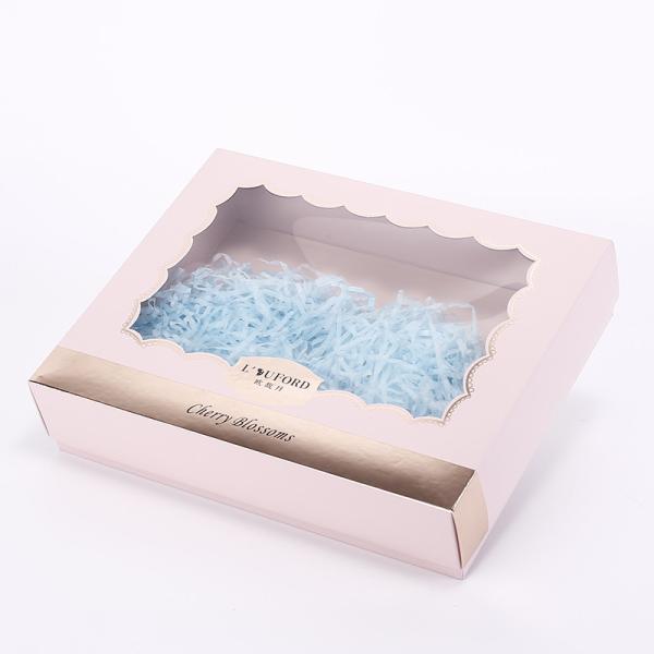 80gsm 350gsm Kraft Paper C1S Pink Gift Box For Clothing Packaging