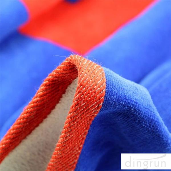 Plain Style 100 Cotton Beach Towels Long Lasting Cooling Feel Customized Color