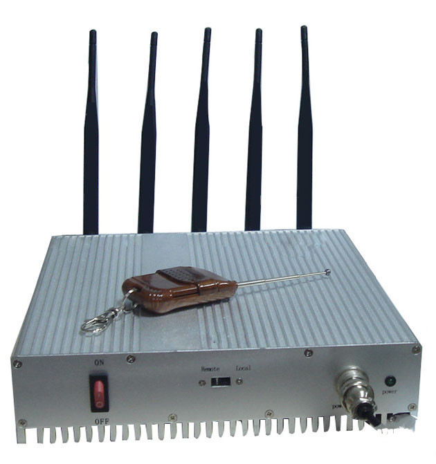 Польза диапазонов Jammer 5 сигнала сотового телефона дистанционного управления 3G неподвижная крытая