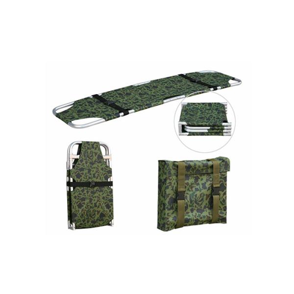 Double Folding Military Collapsible Stretcher With Carry Bag