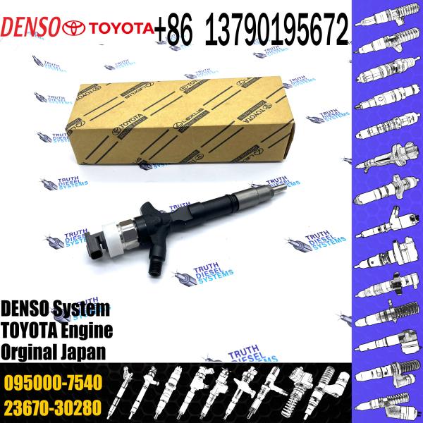 Common Rail Fuel Injector 23670-30280 095000-7540 For Toyota Hilux 1KD-FTV
