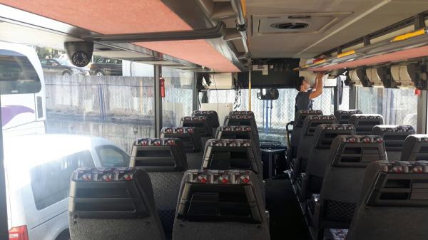 Câmeras internas do CCTV da segurança da câmera 1080p HD da abóbada do carro do alojamento plástico 2mp IR para o ônibus