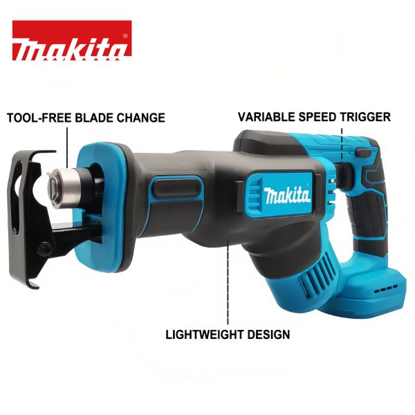 Multi-functional Makita Cutting Blades Handheld Logging Saws Li-ion Makita  Power Saber Saw Reciprocating Saw
