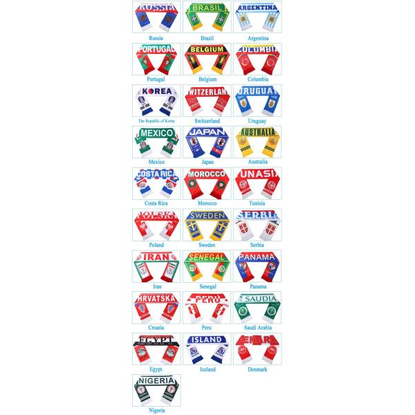 Custom Size Football Fan Scarf / Blue And White Striped Football Scarf