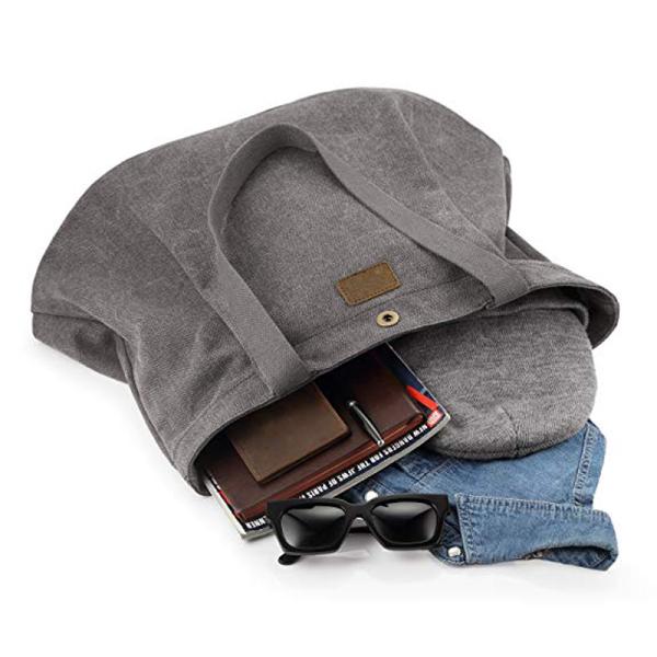 Casual One Strap Tote Bag Zipper Closure Medium Size Sturdy Fashionable