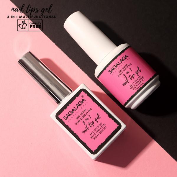 UV Gel Capacity 15ML Soft Tip Gel and Nail Soft Gel Nail Tip Set Private Logo 3 in 1 Glue Gel Polish for Building Tips