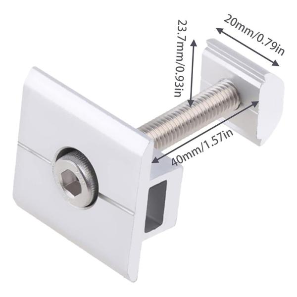 3.0mm-4.5mm Stainless Steel Solar Mounting Clamps High Performance