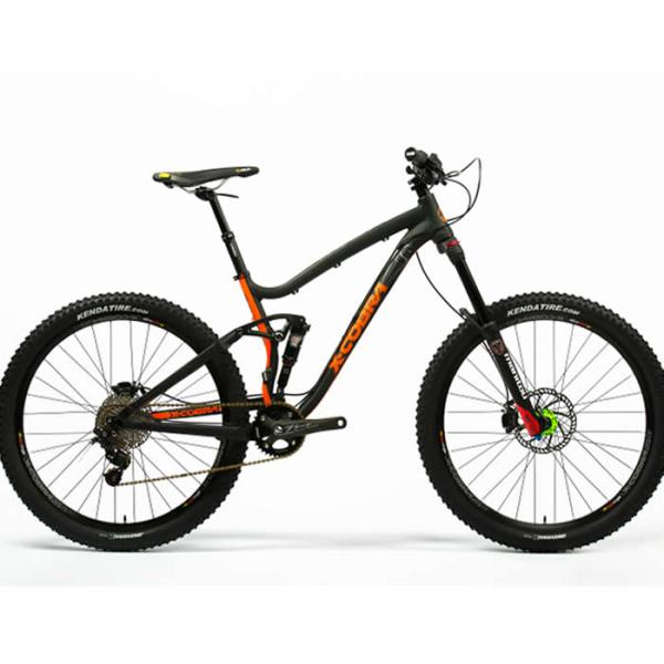 Aluminum AM Full Suspension Bike Frame 27.5 Inch Lightweight Black Color