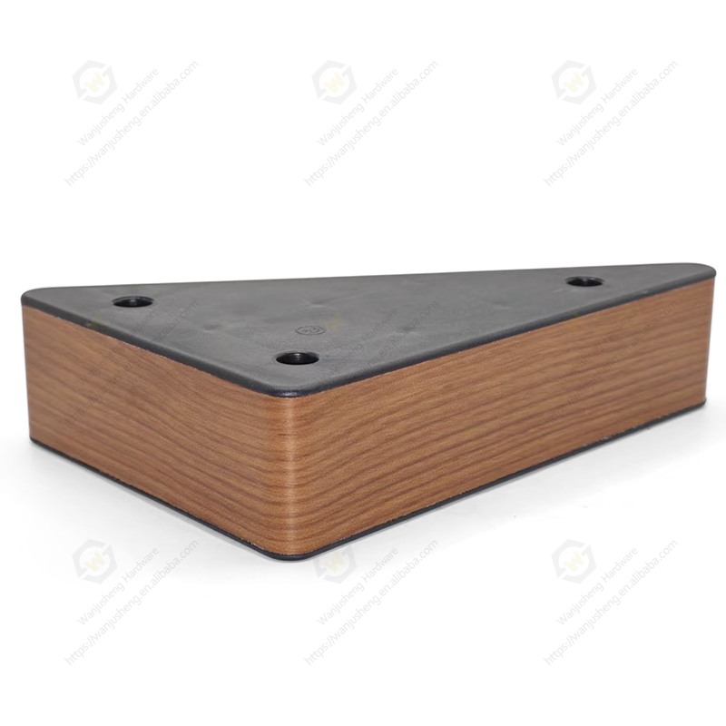Light Luxury High Quality Wood Grain Plastic Furniture Coffee Table Sofa Cabinet Feet Belong to Furniture Accessories