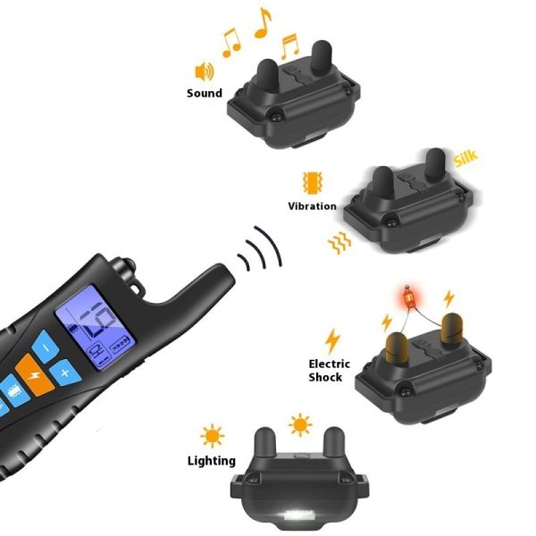 Safe Electric Training Collar for Small to Large Dogs Remote Controlled Shock & Beep Vibration Outdoor Training Aid