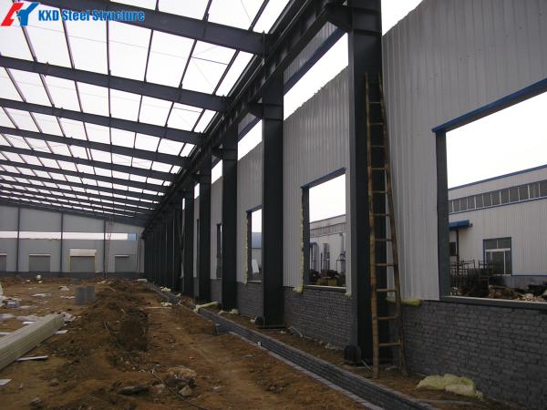 Customized Steel Structure Buildings with H-Section Steel Frames