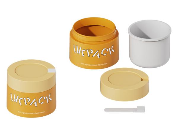 Bouteilles de crème cosmétique rechargeables avec petite cuillère 100g 150g 200g
