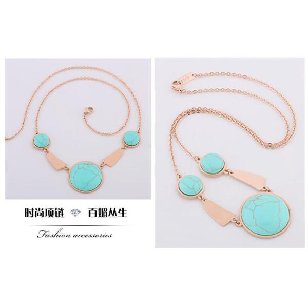 Titanium Steel Shell Clavicle Necklace Rose Gold Stainless Steel Necklace Fashion Jewelry Necklace