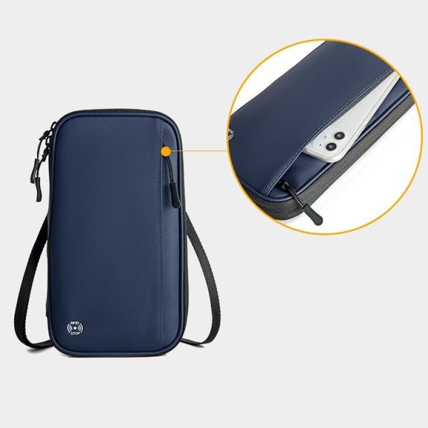 NEW MULTI-FUNCTIONAL CARD BAG FOR OVERSEAS TRAVEL PORTABLE DOCUMENT BAG RFID WATERPROOF MULTI-CARD NECK