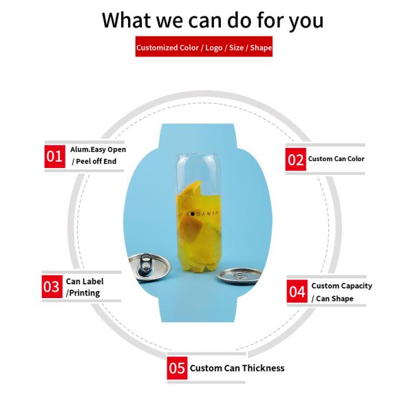 упаковка сока бутылки напитка консервных банок напитка 330ml 375ml пластиковая