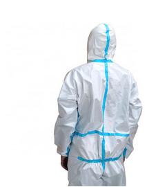 Durable Disposable Protective Coveralls Work Ppe Clothing With Front Zip