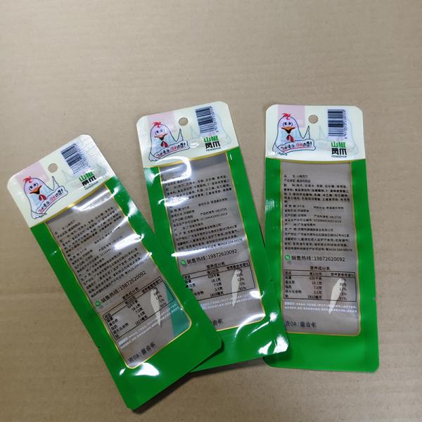 Bolso de vacío a prueba de manipulación para patas de pollo. ASTM F3510 Resistente a los niños, barrera de O2 