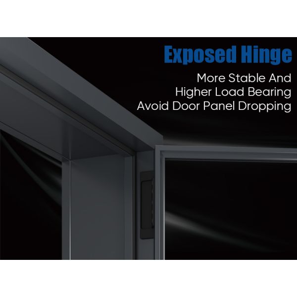 Multi Glass Design Narrow Frame Waterproof Aluminium Kitchen Casement Door
