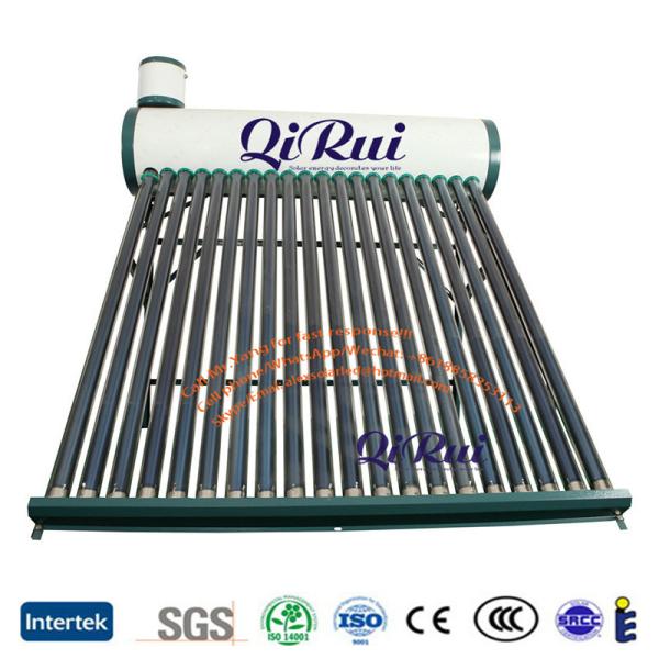 5TUBES-50TUBES Low Pressure Vacuum Tube Solar Water Heater in White for High Capacity
