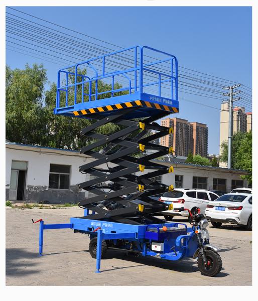 Hot-selling Hydraulic Electric Tricycle  Mobile Scissor Lift Platform with Simple Structure Easy Operation and Low Price