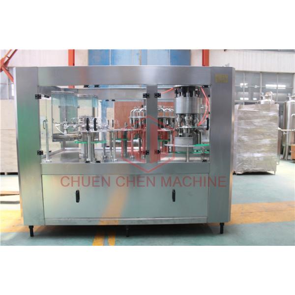 Prepared Juice Bottle Filling Capping Labeling Machines Monoblock Three In One