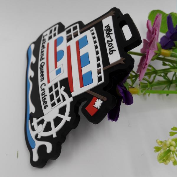 Customized Lakeland Queen Cruises Vessels Shape Soft PVC Travel Luggage Tag ID Name Tag,Eco Friendly , As Souvenir Gift