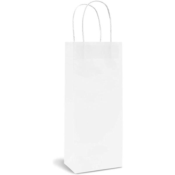 Золотая белая бумажная сумка для печати бутылок с вином