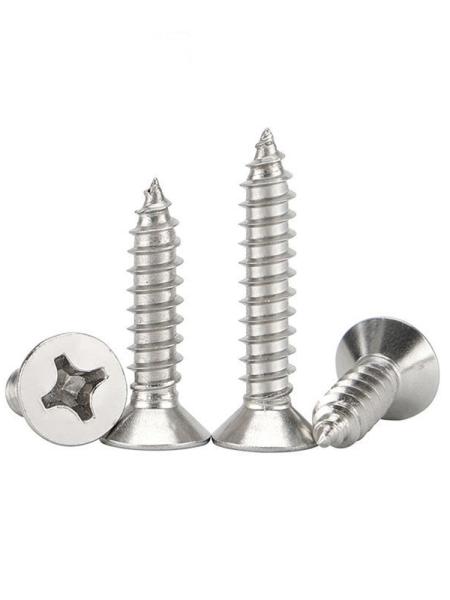 Stainless Steel Flat Head Self Drilling Screws, , Cross Recessed Countersunk Head Self Drilling Screws with Self Tapping