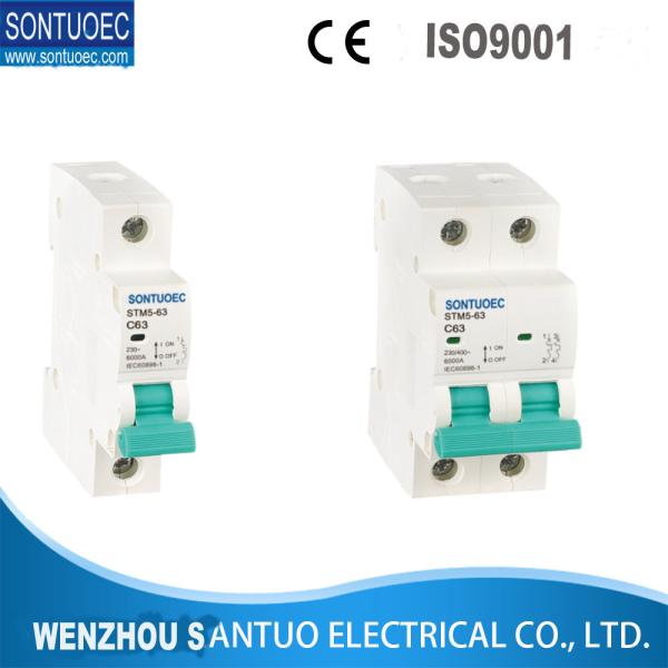 GB10963.1 DZ47 63A 400V MCB Electrical Circuit Breaker