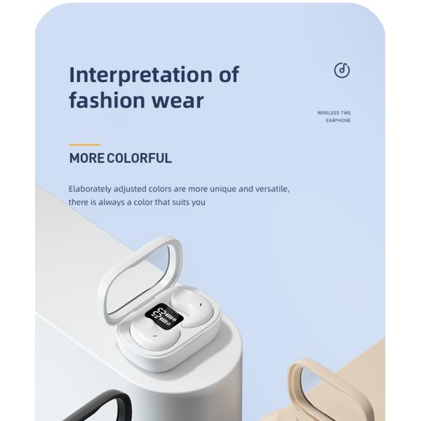 Беспроводные носимые стерео наушники с BT 5.3 и AI Call Noise Cancelling 30H Playtime