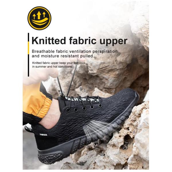 Zapatos deportivos de trabajo, zapatos respiratorios para el trabajo de seguridad.