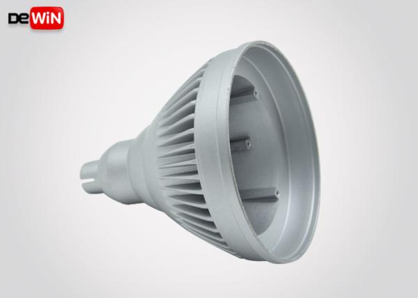 Customized Size Aluminium Die Casting LED Housing Silvery Easy Installation