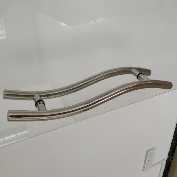 SUS304 Manche de porte en acier inoxydable de type H de verre échantillon 1-3 jours ouvrables Finition SSS/PSS