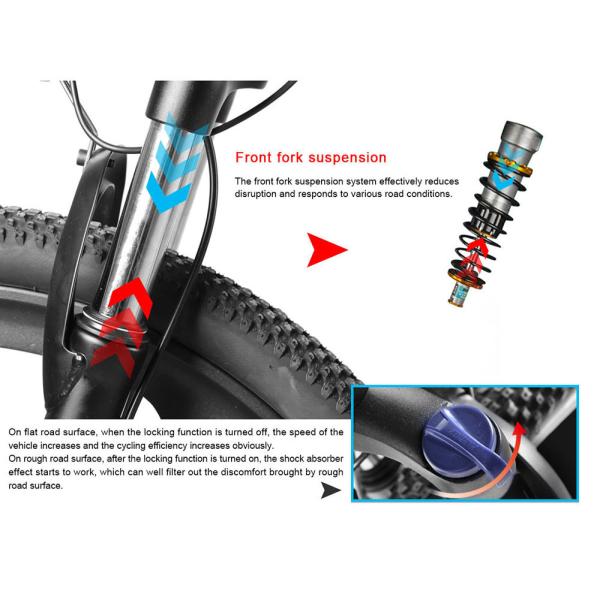 Portable Samebike Lo26 Moped Electric Bike With 30-50Nm Torque