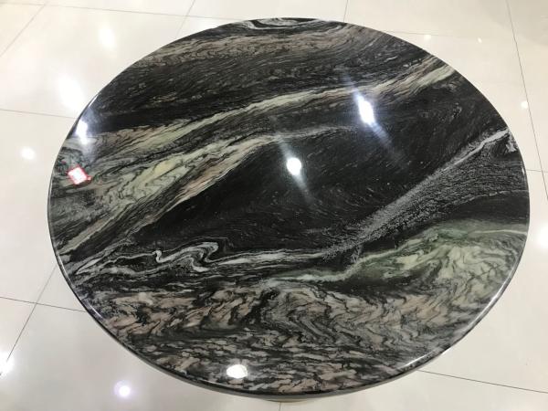 Round Customizable Marble Iron Coffee Table For Living Room