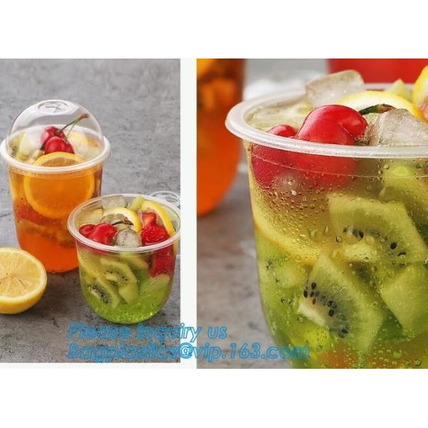 U Shaped Creative Disposable Glitter Cup, Beverage Juice Coffee Tea Takeaway Cups, Milk Shake Smoothie