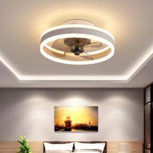 100W 500mm Portable LED Fan Lamp , Rotating Ceiling Fan With Light